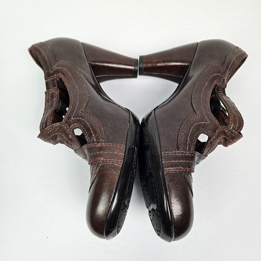 Indigo by Clarks Lea Sylvie II Retro Mary Jane Round Toe Chunky Heel Pump 7.5 - Picture 4 of 11